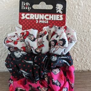 Betty Boop 3 pack scrunchies